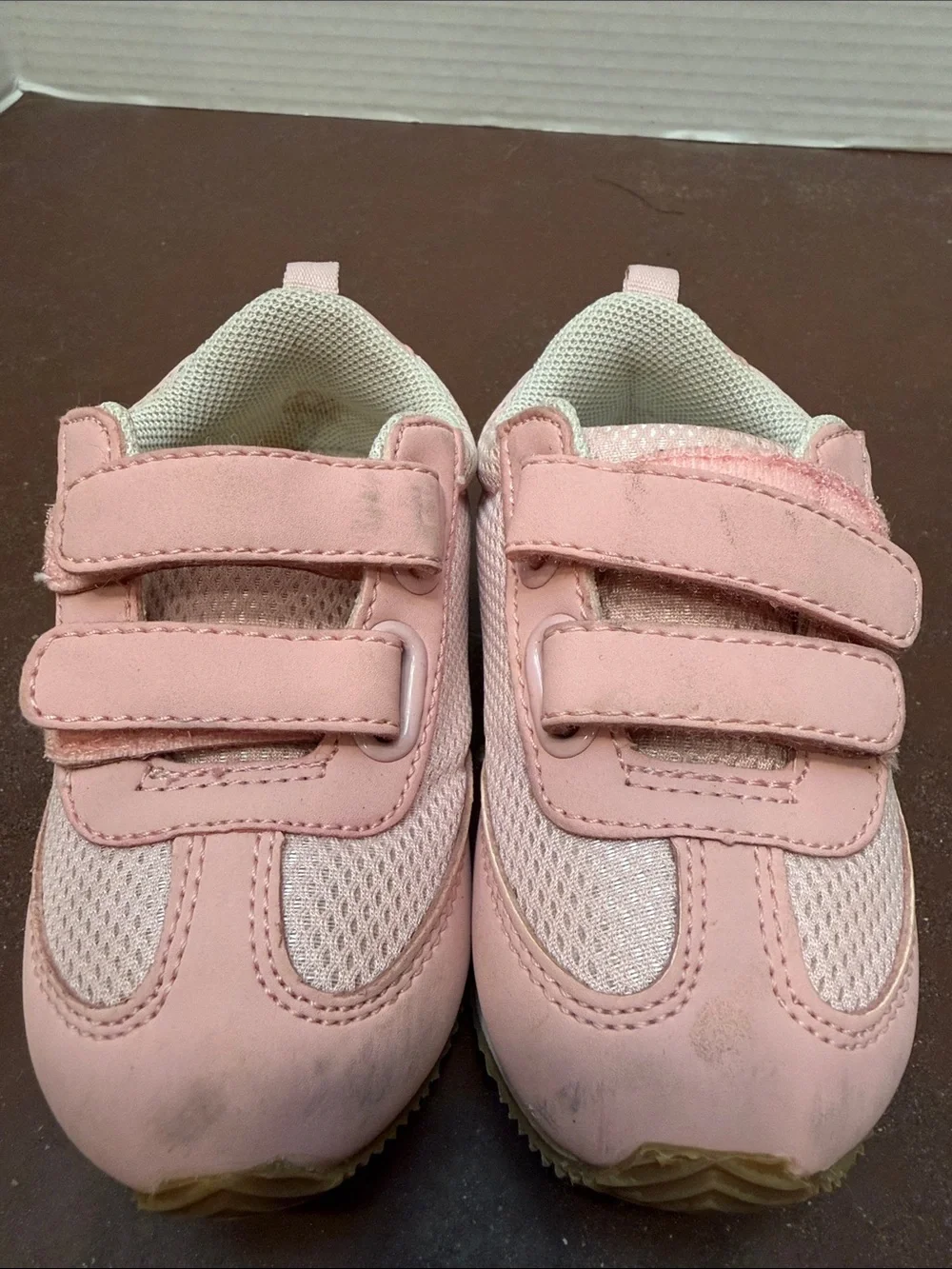 Kids babyGap Pink Casual Sneakers with Hook-and-Loop Straps, kids 7